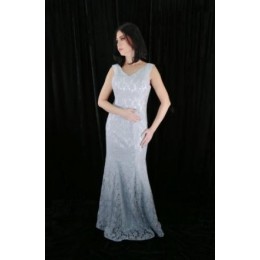 فستان طويل بلا أكمام انيق